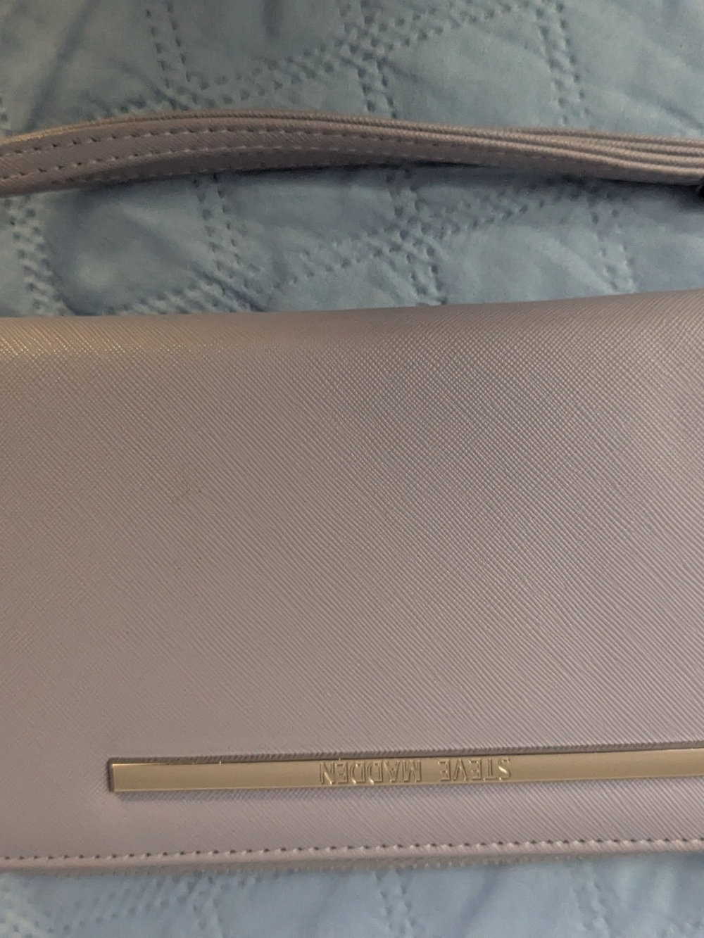 Steve Madden Lilac Wallet with Gold Accent